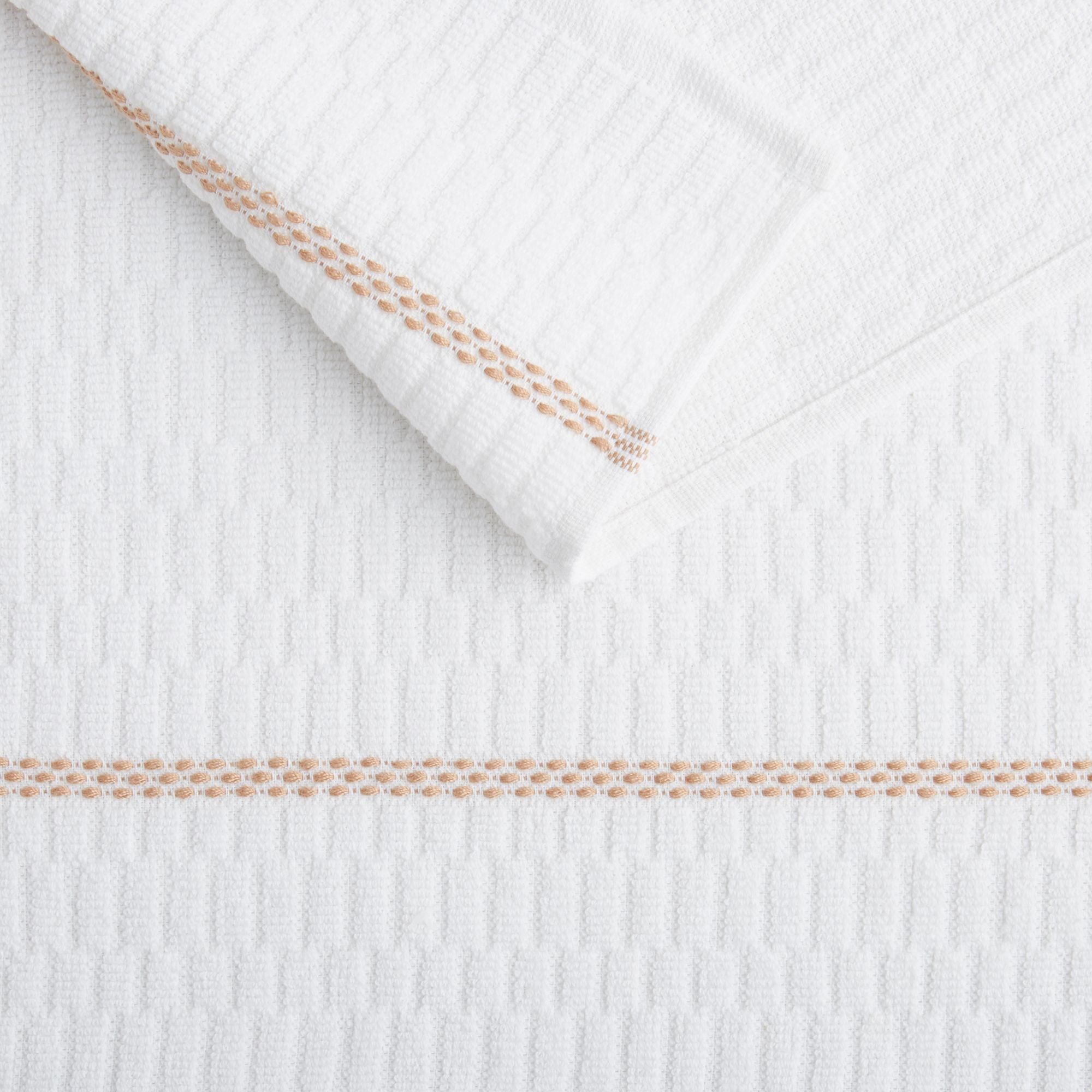 Clorox Clorox White & Beige Checkerboard-Accent Kitchen Towel