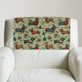thumbnail image 5 of SCRAWLGOD Dachshund Christmas Tree Poinsettia Green 1 PCS Recliner Headrest Covers Sofa Headrest Protector for Recliner Chair Non Slip Couch Head Rest Covers for Furniture,Living Room 17x27 in, 5 of 7