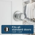 thumbnail image 3 of Fairfax Satin Nickel Front Door Knob with Deadbolt  Reversible Exterior/Interior Entry Door Knob with Key and Deadbolt Lock  Front Door Knobs with Lock/Front Door Lock  Traditional Home D, 3 of 8