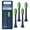 Midnight Navy Blue, variant on Brushmo One Replacement Toothbrush Heads with Tongue Cleaner Compatible Only with Philips ONE by Sonicare, Soft DuPont Bristles, 4-Pack, Miami Coral