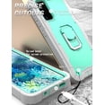 thumbnail image 5 of Allytech Case for Samsung Galaxy A02S 6.5 inch, Three Layer Hybrid Hard PC Soft TPU Rubber Shockproof Kickstand Heavy Duty Case for Galaxy A02S 2021 Release(6.5"), Gray + Green, 5 of 5