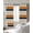 Mutli-Color, variant on Orange Blue Stripe Blackout Curtains for Bedroom/Living Room, Thermal Insulated Kitchen Curtains, Minimalist Farmhouse Stripes Grommet Darkening Window Treatment Drapes 27.5"x39"x2