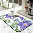 thumbnail image 2 of Premium Daisy Floral Coffee Drying Mat Diatom Mud for Superior Absorbency, Heat Resistant, Ideal as Kitchen Counter Dish Drainer, Small Drying Rack Mat, 19.5x12in, 2 of 7