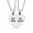 Her king/His queen, variant on PAMTIER Couples Necklace Stainless Steel Matching Heart Pendants Wedding Gift for Bride and Groom Anniversary Jewelry for Husband and Wife Silver Broken Heart Necklaces for Two Mines/Yours