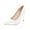 White, variant on Wensltd Heels for Women Pointed Toe Low Cut Heel Plus Size Fashion Casual Pumps Comfortable Work Shoes for Office Daily Wear