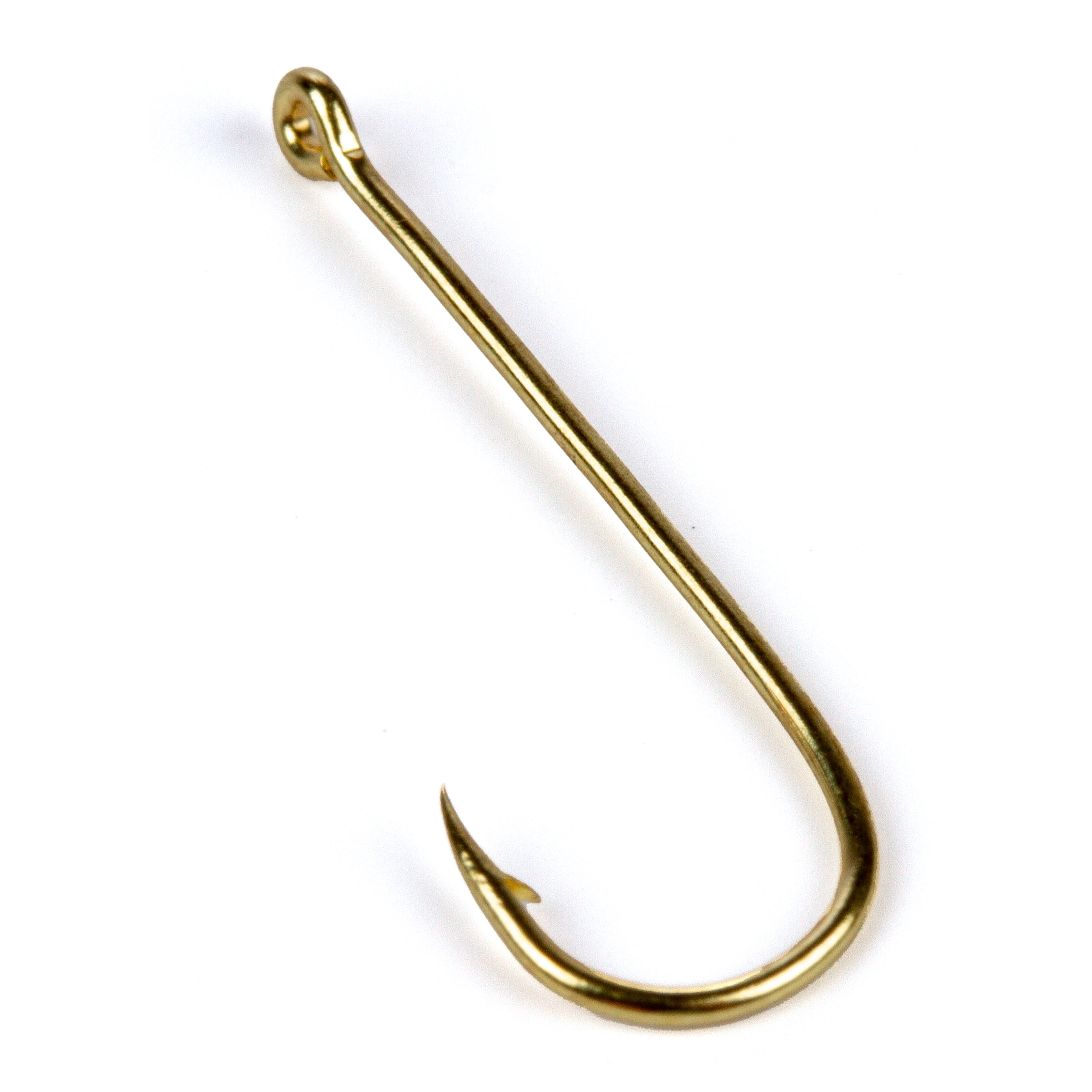 Ozark Trail Gold Aberdeen Light Wire Fishing Hooks Size 6 - 15 Pack