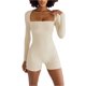 thumbnail image 3 of Txlixc Vestido de mujer, cuello cuadrado de manga larga Txlixc moda, 3 of 6