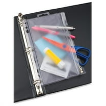 Oxford, OXF68504, Zipper Binder Pockets, 1 Each, Clear,White