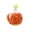 Orange, variant on EVHRZN Cartoon Swan Fuzzy Ball Hand Towels, Cute Stuffed Chenille Hanging Towels Super Soft Microfiber Quick Drying Absorbent for Bathroom Kitchen Decor with Loop
