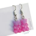 thumbnail image 7 of URTERYSER 1 Pair Fashion Lovely Candy Color Cartoon Gummy Bear Resin Dangle Drop Earrings Color 2, 7 of 7