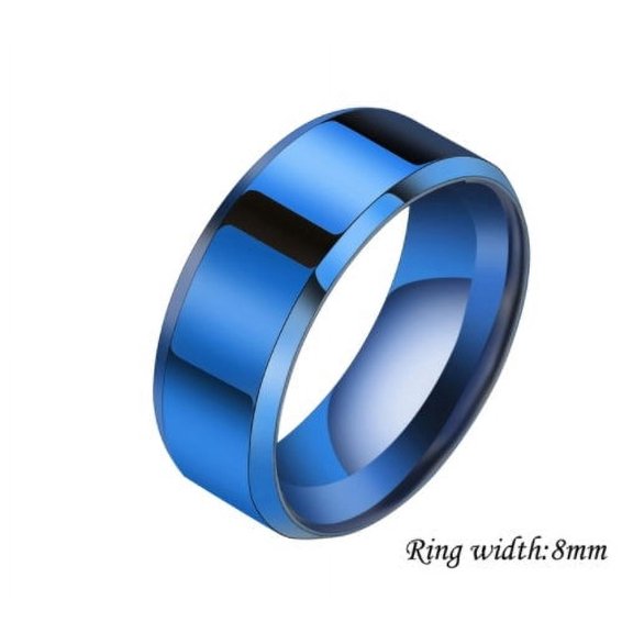 Stainless Steel Couple Rings for Men and Women, Simple Geometric Plated Rings, Unmounted