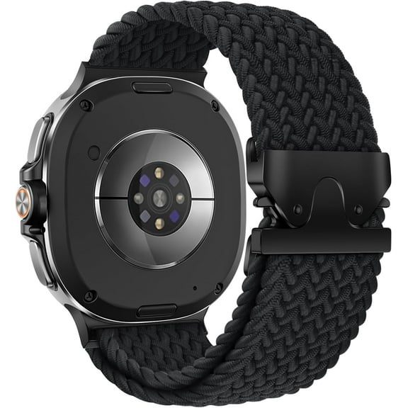 REQO Braided Band Compatible with Samsung Galaxy Watch 8 40mm 44mm/ 8 Classic 46mm, Parachute Buckle Stretchy Nylon Sport Strap for Men Women (Not for Galaxy Watch Ultra)