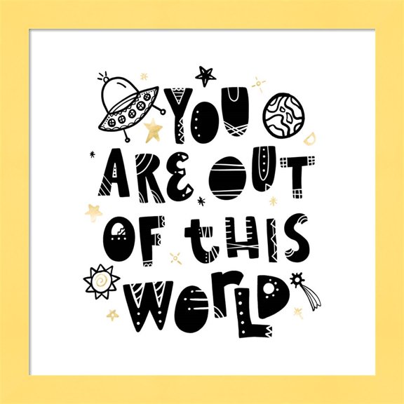 Great Art Now Give Me Space III by Noonday Design, Framed Wall Art, 14W x 14H