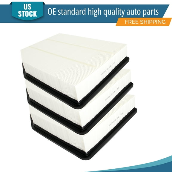 YXPCARS 3PCS Front Engine Air Filter for Chevrolet Silverado Tahoe 1500 GMC Sierra 1500 Cadillac, New Air Filter Replacement (CA12404)