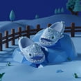 thumbnail image 6 of Shark Slippers With Starry Night Light Design Bathroom Slippers Couple House Shoes For Women, 6 of 11