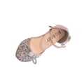 thumbnail image 3 of RKSTN Toddler Sandals Rhinestone Bow Shiny Round Toe Covered Toe Covered Heel Pu Leather Shoes Soft Sole Adjustable Strap Low Heel Princess Dress Sandals, 3 of 10