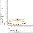 thumbnail image 3 of Gem Stone King 18K Yellow Gold Plated Silver Red Rhodolite Garnet and Blue Sapphire Tennis Bracelet for Women (0.75 Cttw, Gemstone Birthstone, Fully Adjustable up to 9 inch), 3 of 3
