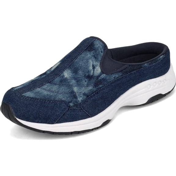 Easy Spirit Womens Traveltime Clog 6 X-Wide Dark Blue