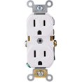 thumbnail image 4 of Toma eléctrica Leviton S02-0BR15-0WS White Duplex 125V 15A, 4 of 4