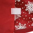 thumbnail image 6 of Northlight Glitter Snowflake Mini Christmas Tree Skirt - Red - 20", 6 of 7