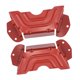 thumbnail image 5 of 2 piezas de repuesto para cubierta de correa de plataforma, cubiertas de polea para equipo cortacésped Rojo, 5 of 7