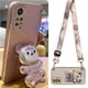 thumbnail image 2 of Quicksand Bear Holder Lanyard Phone Case For Xiaomi Redmi Note 11 8 12 10 9 Pro Max 10 5G 10s 11s 9A 9T 9C Nfc Strap Stand Cover, 2 of 5
