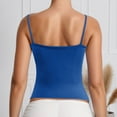 thumbnail image 6 of BdTemWBs Cami Tank Tops for Women Spaghetti Strap 2025 Summer Casual Sleeveless Scoop Neck Camisole Juniors Basic Solid Tops Vacation Outfits, Blue 2, Small, 6 of 9