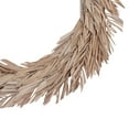 thumbnail image 2 of Vickerman Natural Botanicals 24" Bleached Canna Leaf Wreath. This wreath measures 24 inches in diameter. It features bleached canna leaves on a coco fiber base. This is a dried and preserved natural p, 2 of 5
