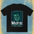 thumbnail image 1 of Misfits Rock Band Pattern T-Shirt Men's Black Casual Crew Neck Short Sleeve One Misfits Ride Johnny Ride Pattern T-Shirt W5 XXL, 1 of 5