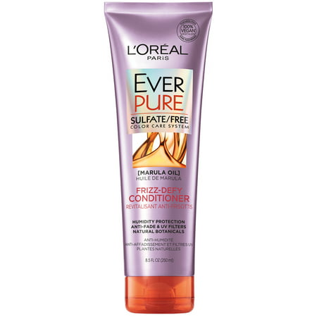 L'Oreal Paris EverPure Sulfate-Free Frizz-Defy Conditioner, 8.5 fl (Best Conditioner For Fried Hair)