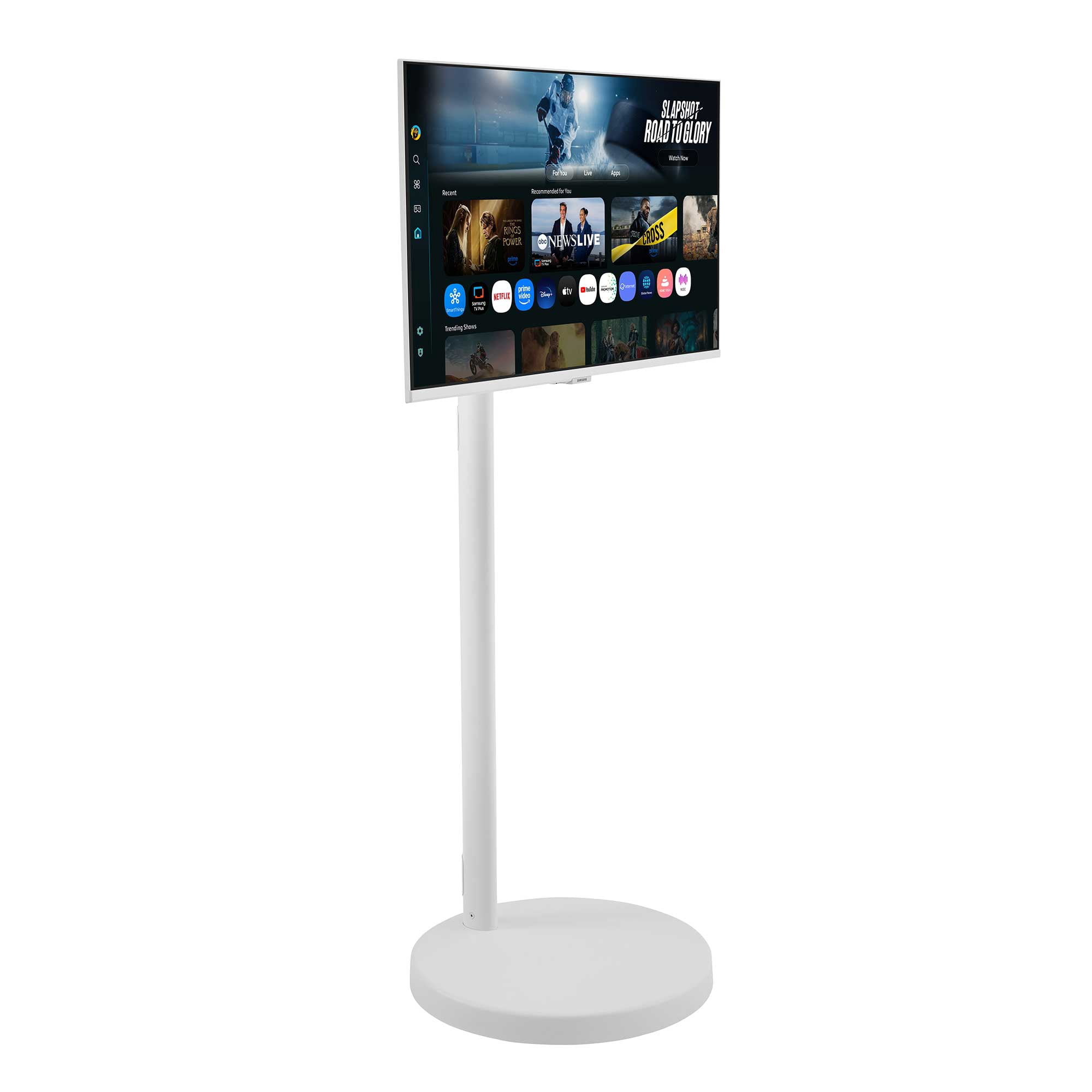 Samsung The Movingstyle Essential - 32" 4K UHD Smart Monitor with Adjustable Rolling Stand - F-LS32FM70-MSR
