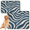 thumbnail image 2 of RMDQTR 3Pack Set of Small Pet Potty Pads Reusable Ultra-Absorbent Pet Training Pads Leak-Proof Pet Pads Dark Blue Zebra Stripes, 2 of 7