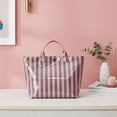 thumbnail image 4 of Striped Tote Bag for Women Large Work Totes Plaid Pool Handbag Letter Print Trendy Slouchy Beach Bag, 4 of 9