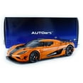 thumbnail image 2 of Koenigsegg Agera RS Cone Orange with Black Carbon Accents 1/18  Model Car by Autoart, 2 of 7