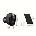 thumbnail image 2 of Solar Powered Security Cameras Wireless Outdoor Battery Powered 4MP Surveillance 2.4GHz/5Ghz WiFi Cameras for Home Security Outside PIR/AI Motion Detection Waterproof Color Night Vision 2-Way Audio, 2 of 9