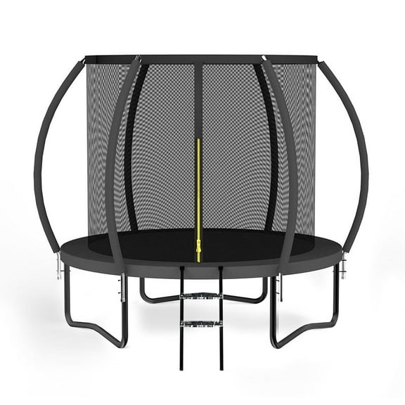 MammyGol Trampoline 8FT 12FT 14FT , Recreational Trampolines with Enclosure Net and Ladder, Outdoor Trampoline for Kids and Adults