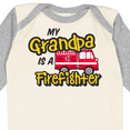 thumbnail image 4 of Inktastic My Grandpa is a Firefighter with Fire Truck Boys or Girls Long Sleeve Baby Bodysuit, 4 of 5