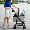 thumbnail image 4 of Dog Stroller for Small and Medium Dogs – 3-in-1 Foldable Pet Stroller with Car Seat Function, 360° Rotating Wheels, Waterproof Interior & Storage Basket, 4 of 8