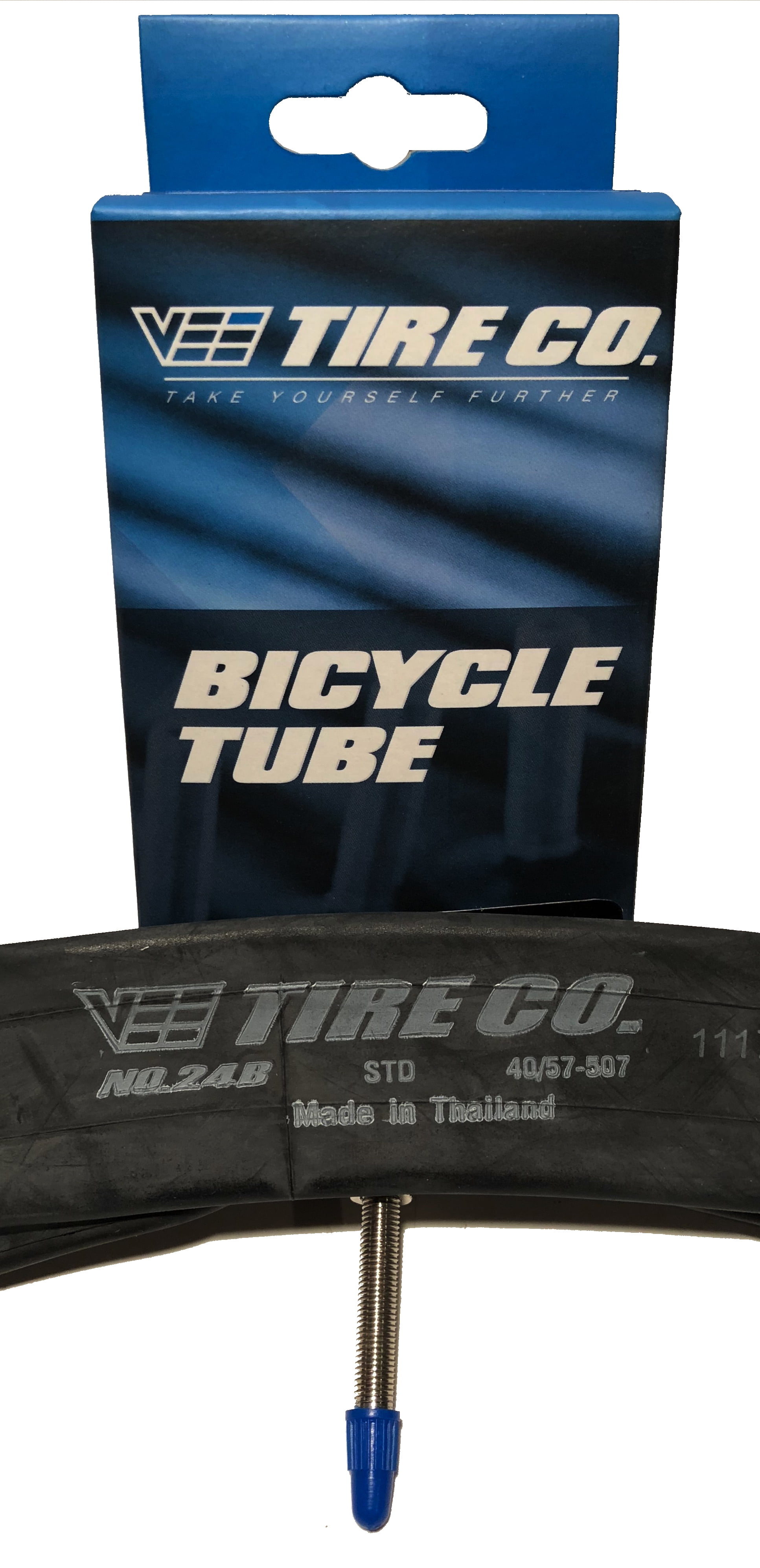 24in x 4.0-48mm Presta evo Bicycle Tube w/Removable Core