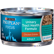 Purina Pro Plan Urinary Tract Health Gravy Wet Cat Food, FOCUS Urinary Tract Health Formula Chicken Entree - 3 oz. Pull-Top Can