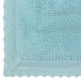 thumbnail image 4 of Home Weavers Opulent Bath Mat 100% Cotton Bathroom Rugs Set, Bathroom Decore, Washable Rug, Soft & Absorbent bath Rug, Kitchen Mat, Bath Mat Set, Bath Floor Mat Reversible, 21"x34" Rectangle, Aqua, 4 of 9