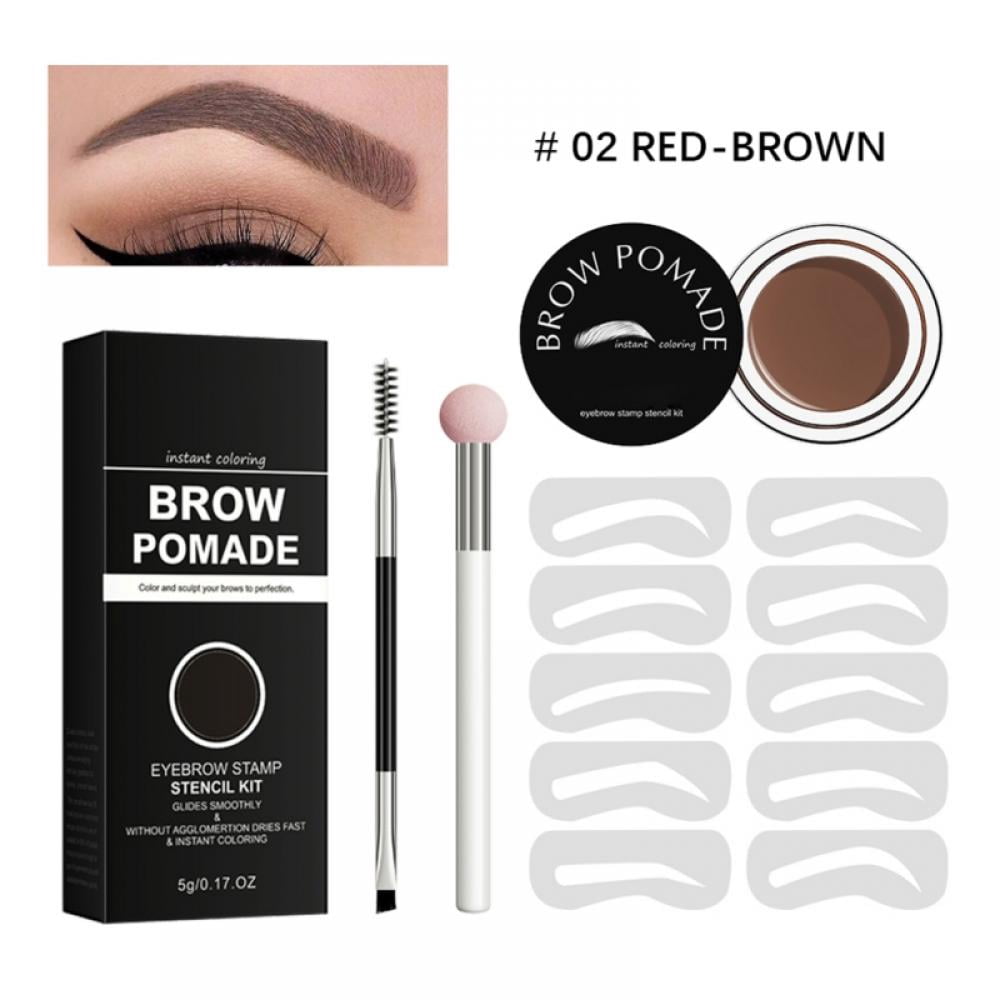 Eyebrow Stamp and Eyebrow Stencil Kit - Eye Brow Stamping Kit, Brow ...