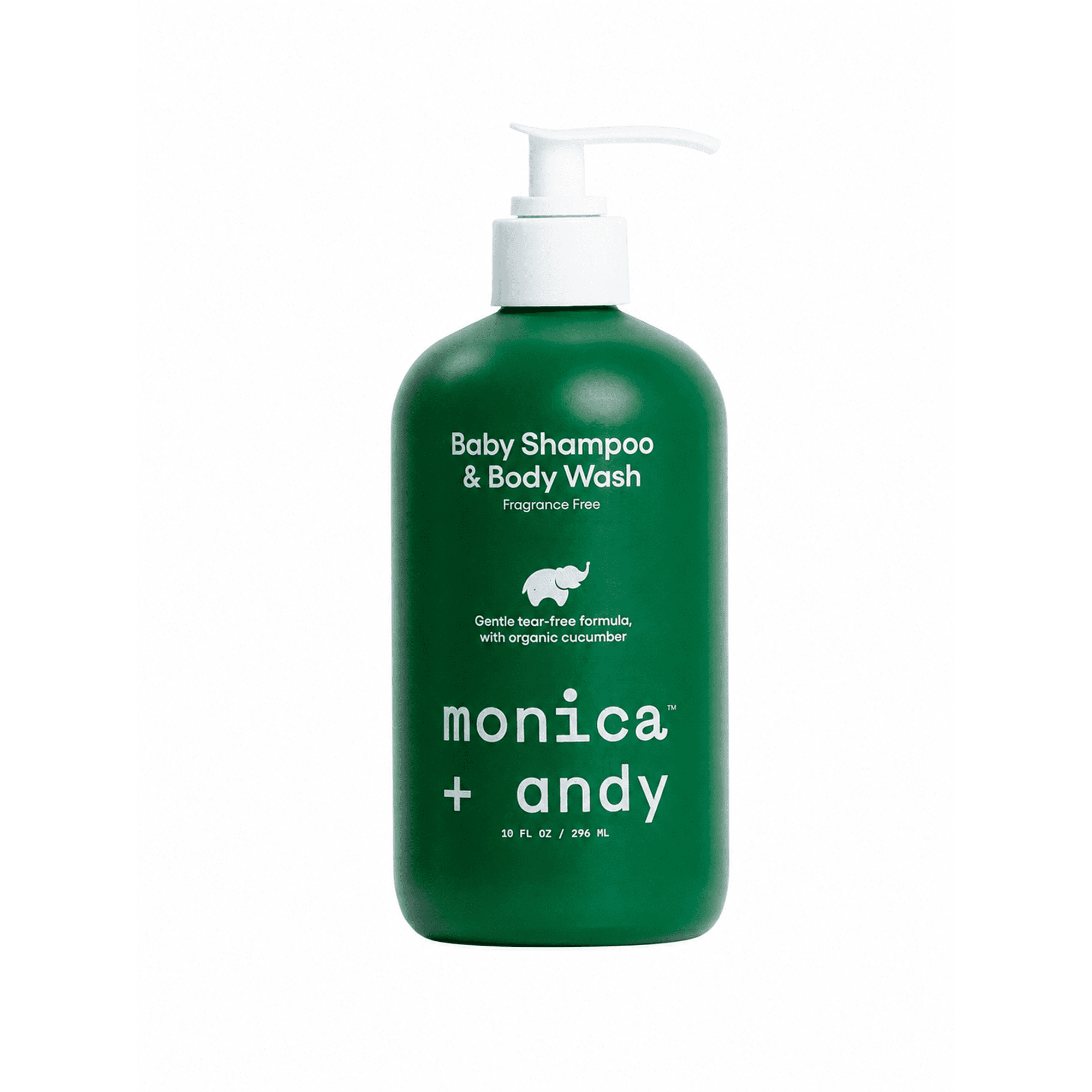 Monica + Andy 2-in-1 Baby Shampoo & Body Washfor Sensitive Infant Skin, Fragrance Free, 10 fl oz