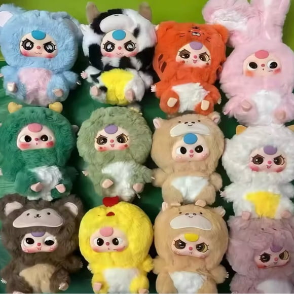 Baby Three Collectible Mystery Plush - Blind Box Surprise Toy - 12 Zodiac - Includes 1 Random Character