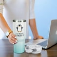 thumbnail image 2 of 30 oz Penguin Tumbler with Handle and Flip Straw, Vacuum Insulated Water Bottle Stainless Steel, Leak Proof Travel Coffee Mug Gifts for Penguin Lover,Cute Cup for Home Office Car Outdoors Sports, 2 of 6