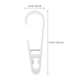 thumbnail image 2 of FRCOLOR 4pcs Multifunctional Bathroom Hook Clips Closet Organizer Clamps Hanging Socks Clips, 2 of 8