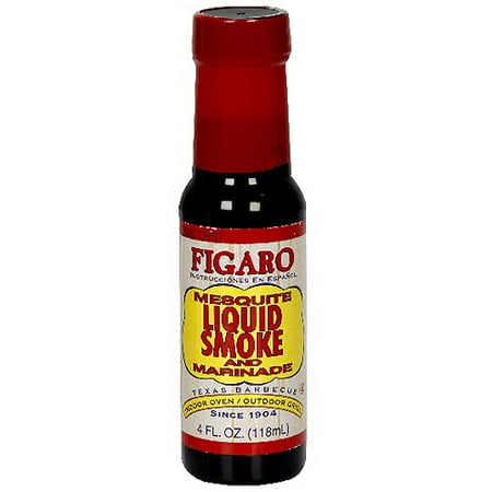 Figaro Liquid Smoke Mesquite Marinade, 4 oz (Pack of