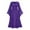 H-Purple455, variant on FEIFLY Women Gothic Solid Color Patchwork Long Dresses With Punk Style And Large Swing Dress Festival Clothing