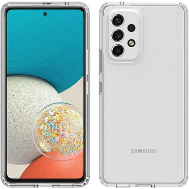 Crystal Clear Case for Samsung Galaxy A53 5G,Slim Thin Soft TPU Bumper & Hard PC Back Shockproof Scratch Resistant Protective Phone Case for Samsung Galaxy A53 5G (Clear)