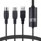 thumbnail image 1 of Tholdsy Accesorios de edición de música Adaptador de interfaz USB a 2 MIDI Convertidor de cable Adaptador de sintetizador de teclado de Cables de audio/vídeo, 1 of 6
